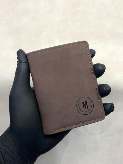 Vertical “M” Dark Brown Wallet