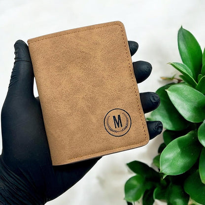 Vertical “M” Brown Wallet