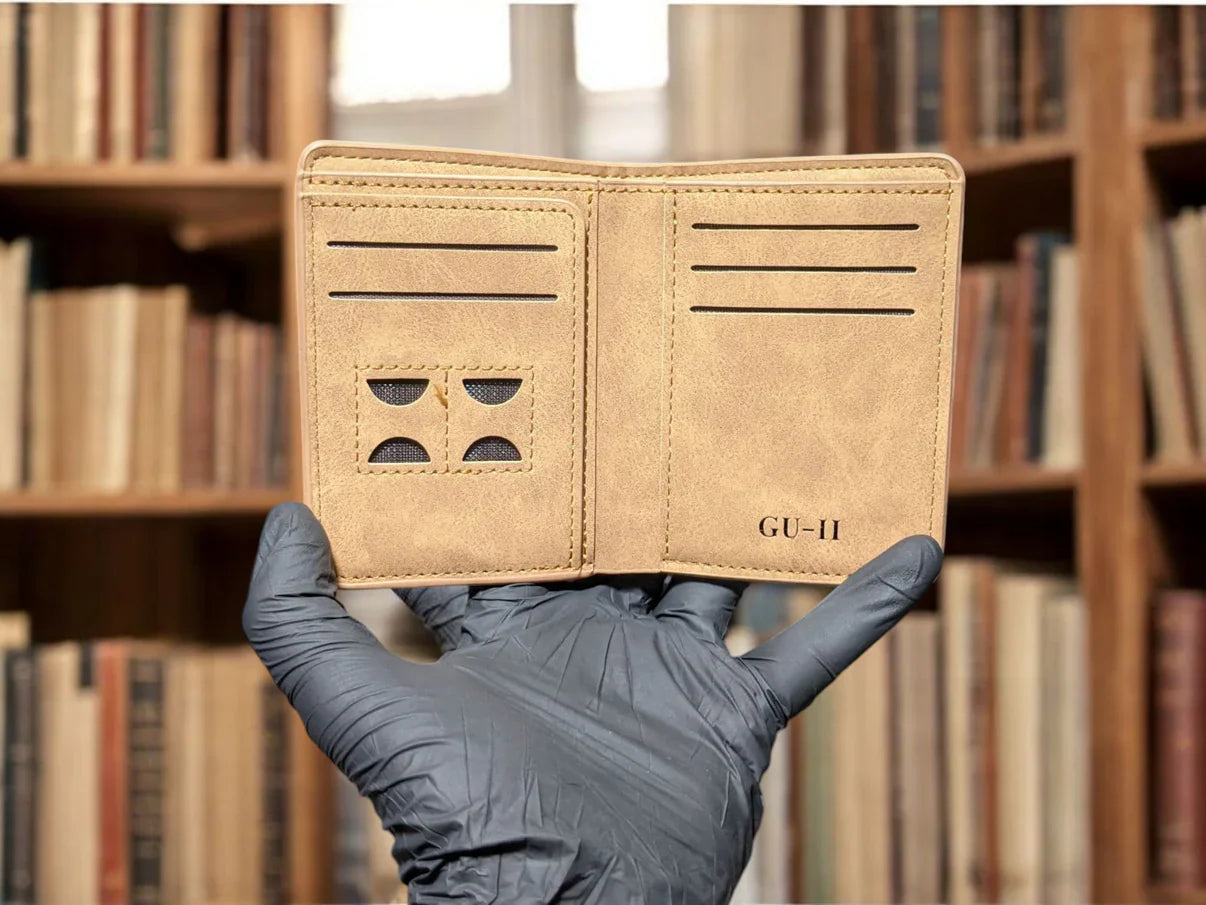 Vertical “M” Brown Wallet