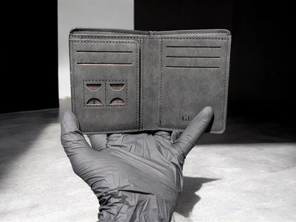 Vertical “M” Black Wallet