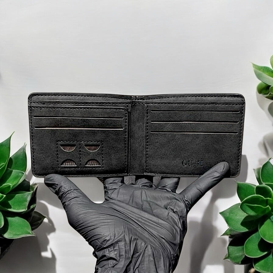 Horizontal “M” Black Wallet