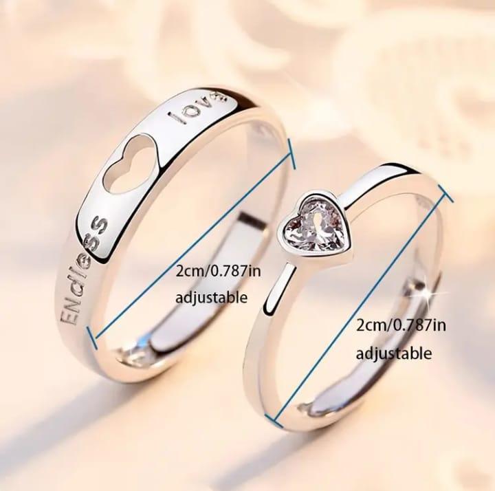 LOVE HEART COUPLES RINGS