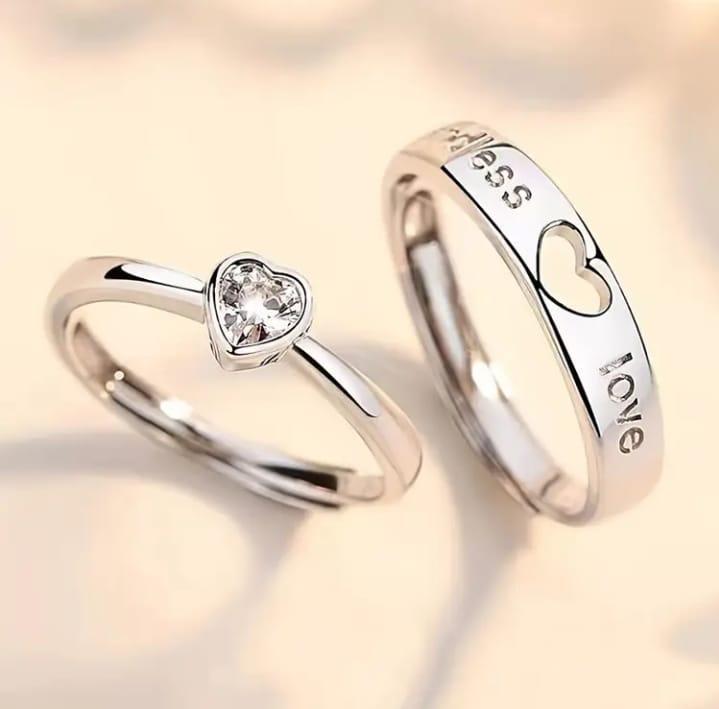 LOVE HEART COUPLES RINGS